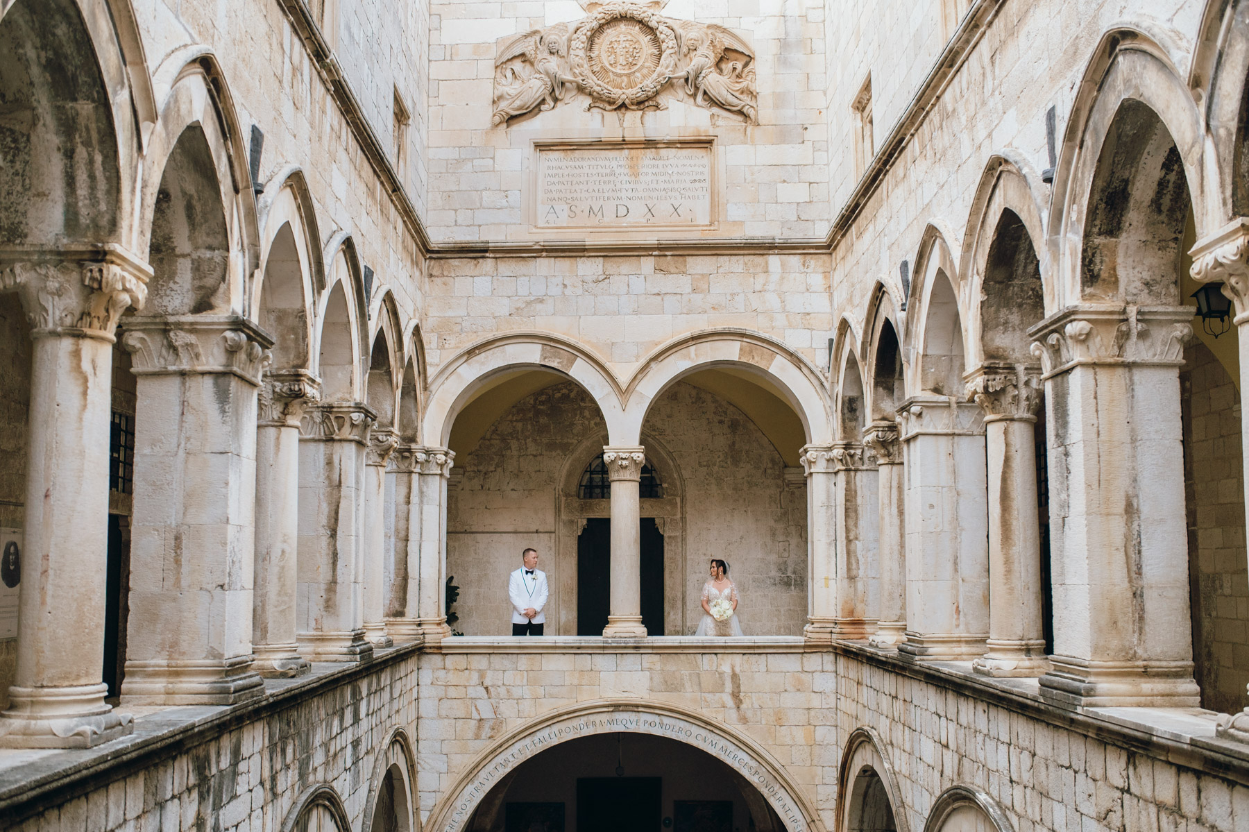 Dubrovnik wedding Sponza palace 67